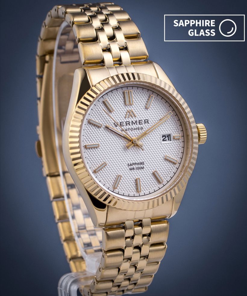 Годинник Чоловічий VERMER Ionian White Gold Steel
