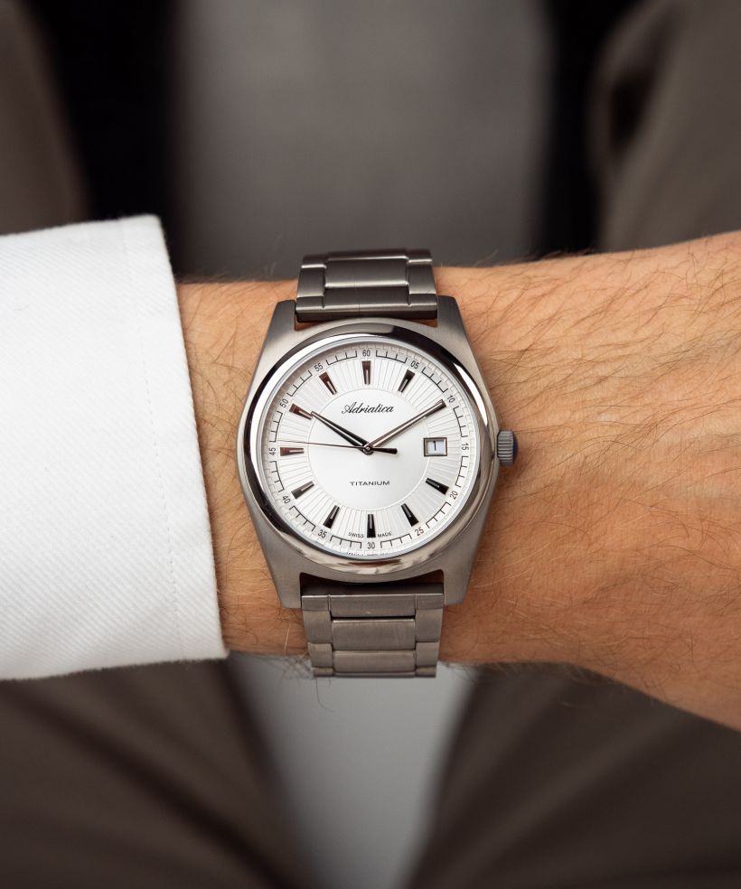 Годинник Чоловічий Adriatica Sapphire Titanium