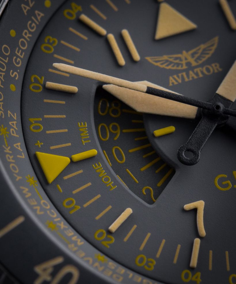 Годинник Чоловічий Aviator Airacobra GMT