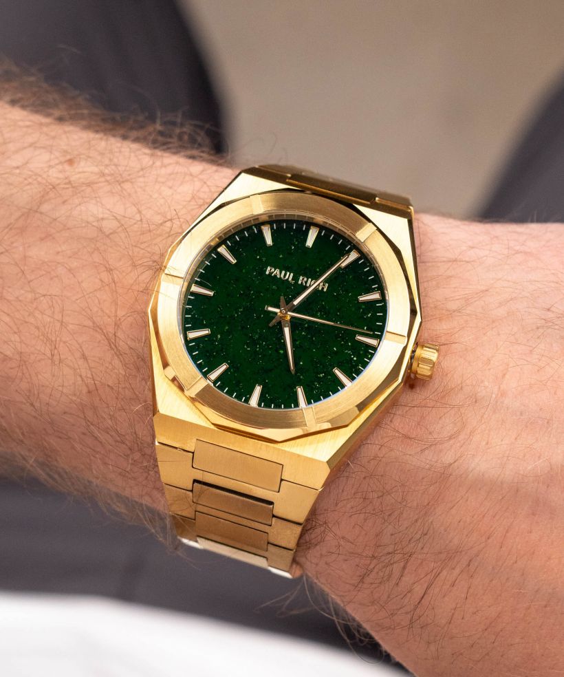 Годинник Чоловічий Paul Rich Star Dust II Gold Green