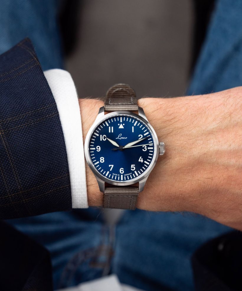 Годинник для Жінок і Чоловіків Laco Augsburg Blaue Stunde Automatic