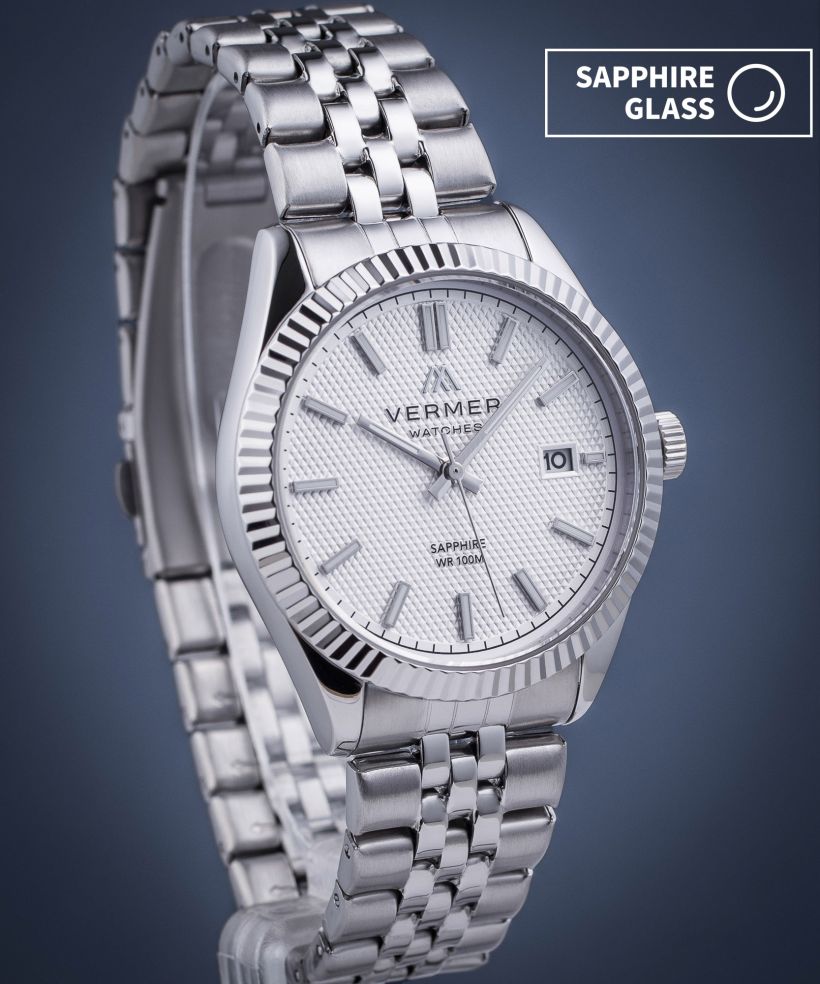 Годинник Чоловічий VERMER Ionian White Silver Steel