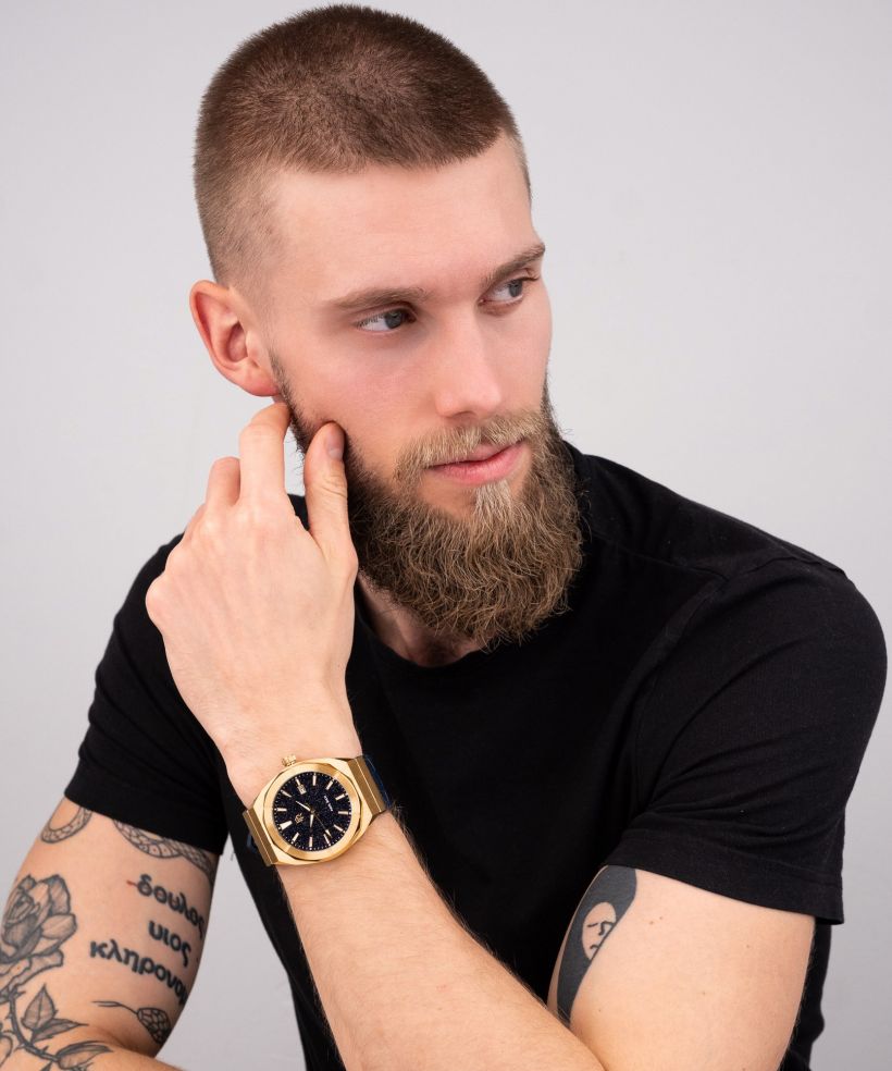 Годинник Чоловічий Paul Rich Star Dust Gold Leather 42