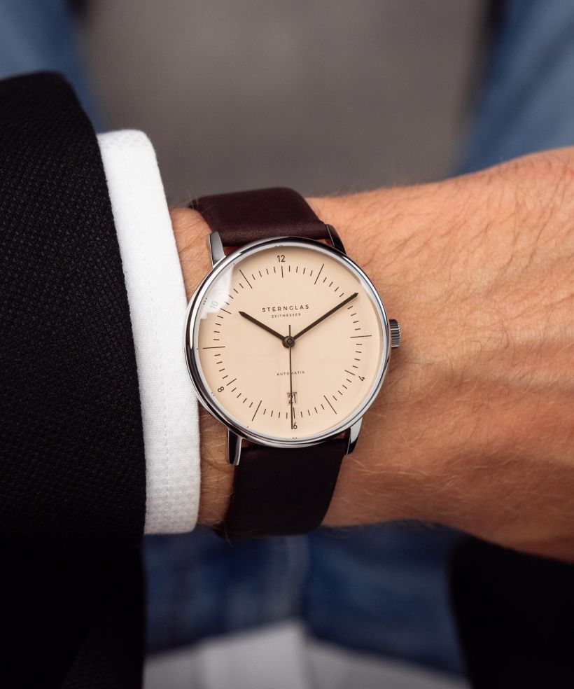 Годинник Чоловічий Sternglas Naos Sand Brown Automatic