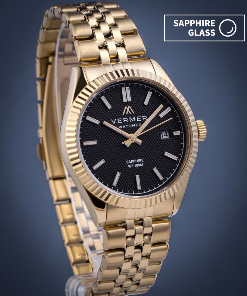 Годинник Чоловічий VERMER Ionian Black Gold Steel