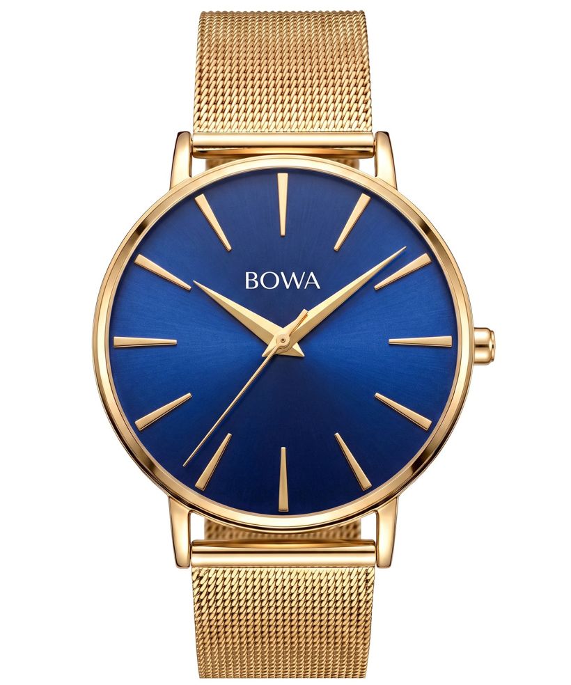 Годинник Жіночий BOWA Praha Navy Blue-Gold Mesh 38