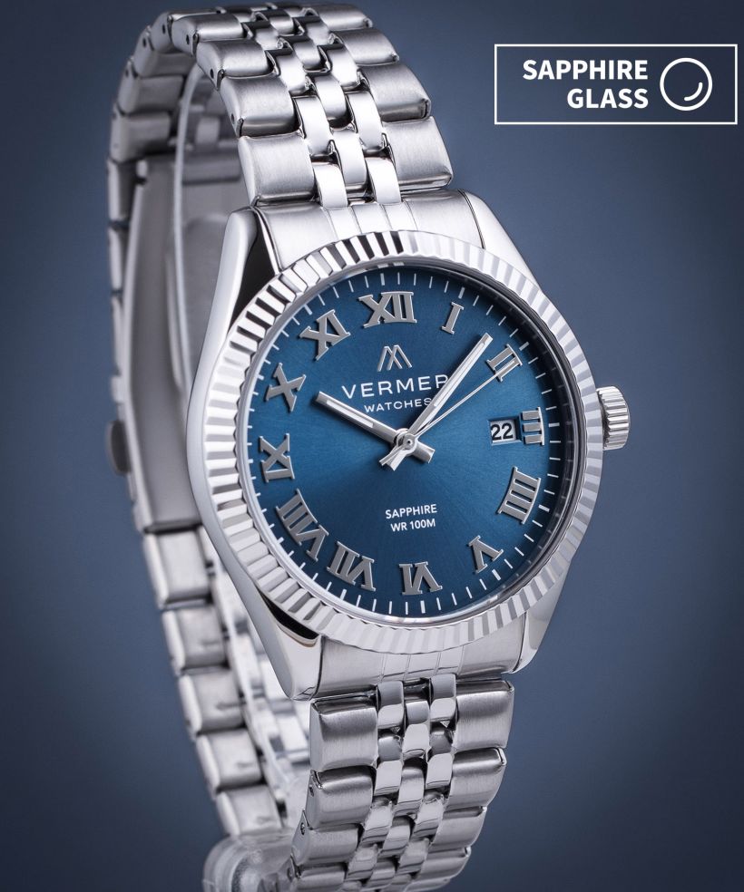 Годинник Чоловічий VERMER Aegean Blue Silver Steel