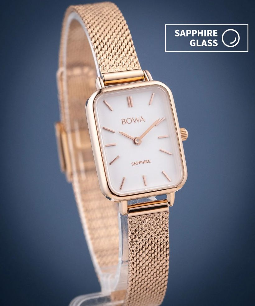 Годинник Жіночий BOWA Dubai White Rose-Gold Mesh 20