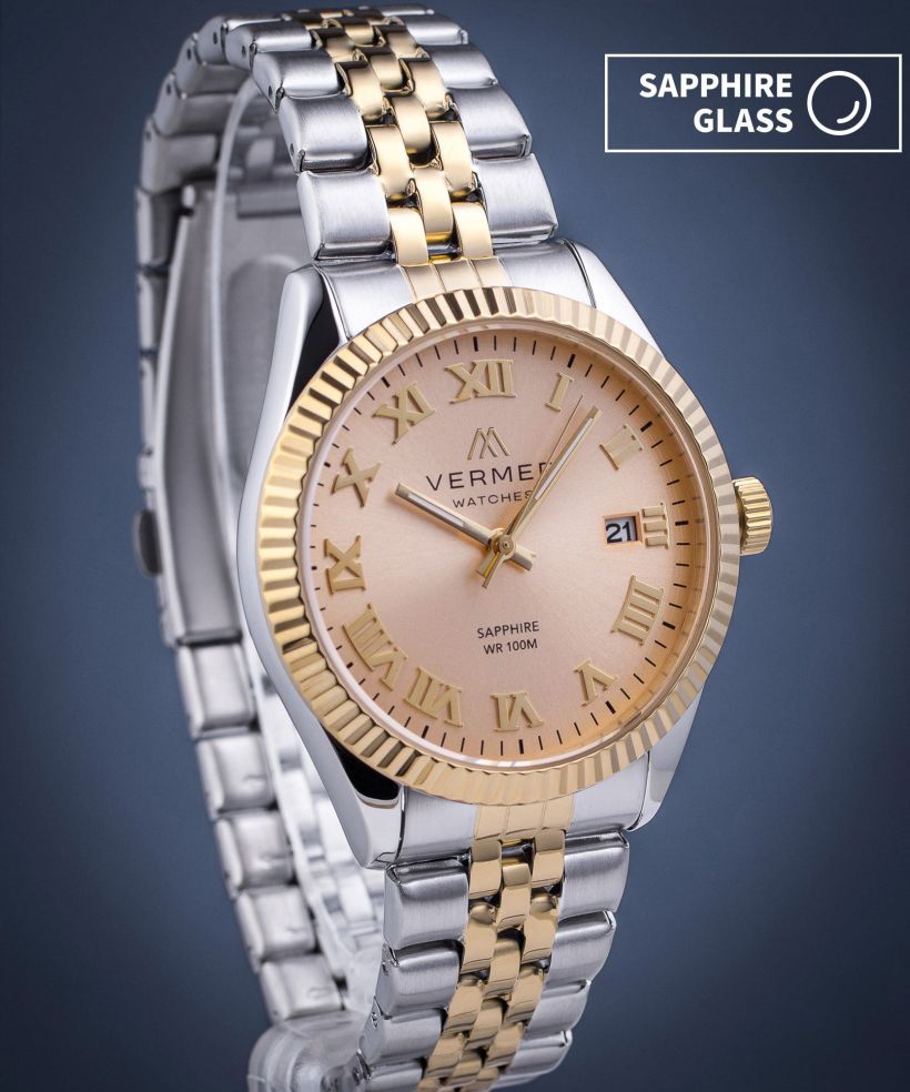 Годинник Чоловічий VERMER Aegean Gold Silver-Gold Steel