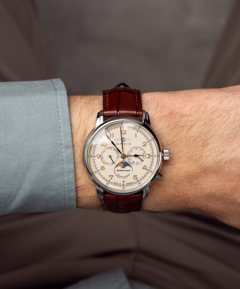Годинник Чоловічий Zeppelin Mediterranee Moonphase