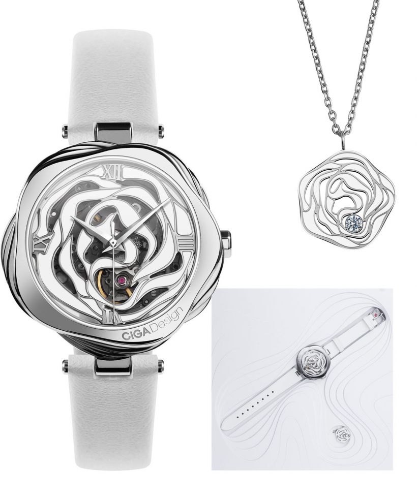 Годинник Жіночий Ciga Design R Danish Rose Skeleton Automatic