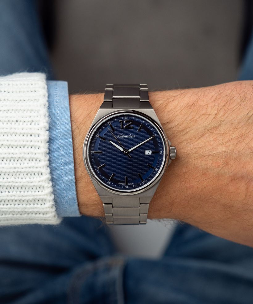 Годинник Чоловічий Adriatica Sapphire Titanium
