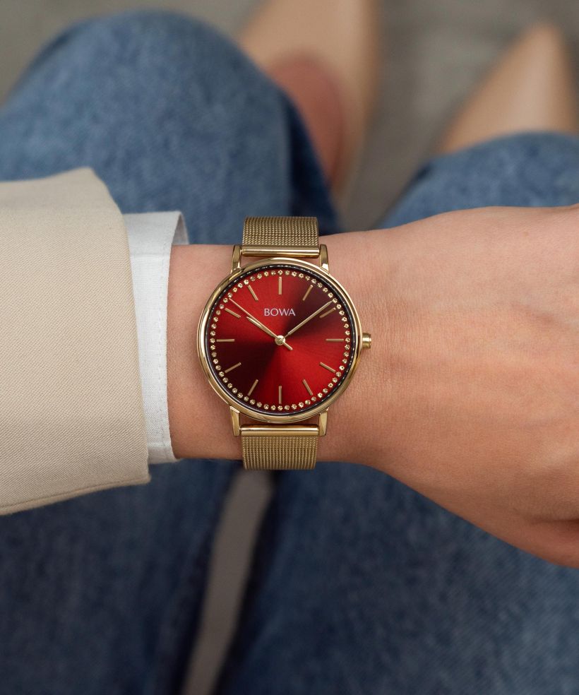 Годинник Жіночий BOWA Rio Red-Gold Mesh 38