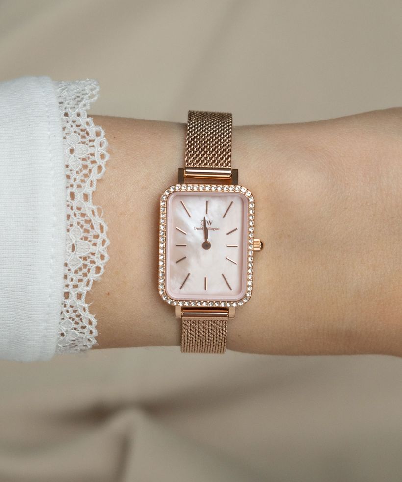Годинник Жіночий Daniel Wellington Quadro Lumine Bezel Melrose Pink 40