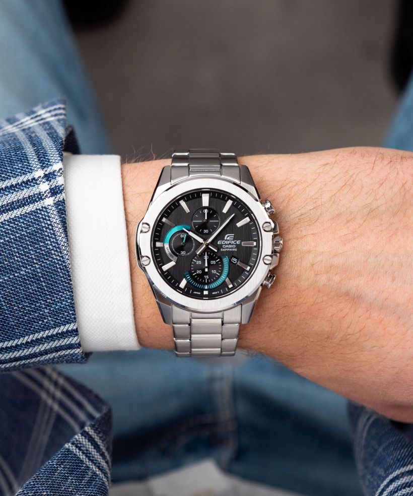 Годинник Чоловічий Casio Edifice Momentum Slim Sapphire Chrono