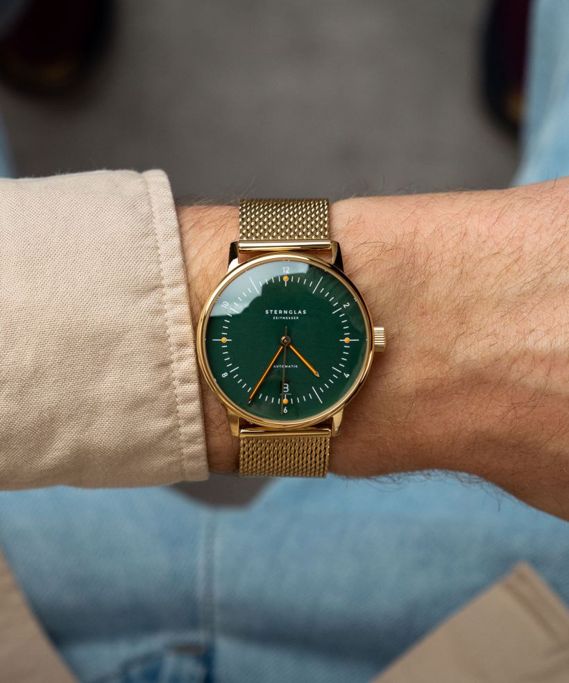 Годинник Чоловічий Sternglas Naos Green Gold Automatic
