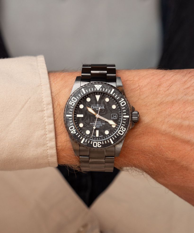 Годинник Чоловічий Davosa Ternos Professional 68H Carbon Limited Edition