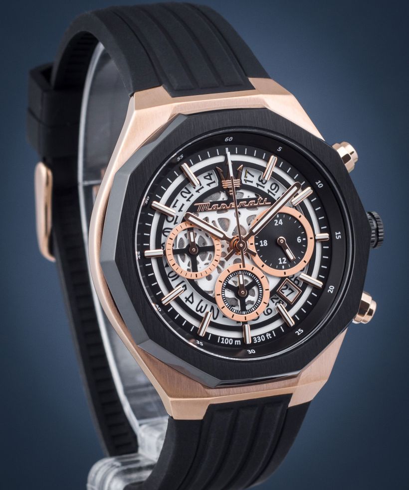 Годинник Чоловічий Maserati Stile Skeleton Chronograph