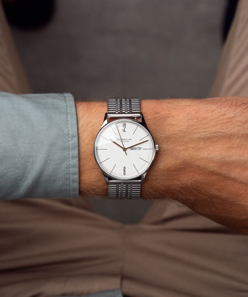 Годинник Чоловічий Sternglas Berlin Metro Silver