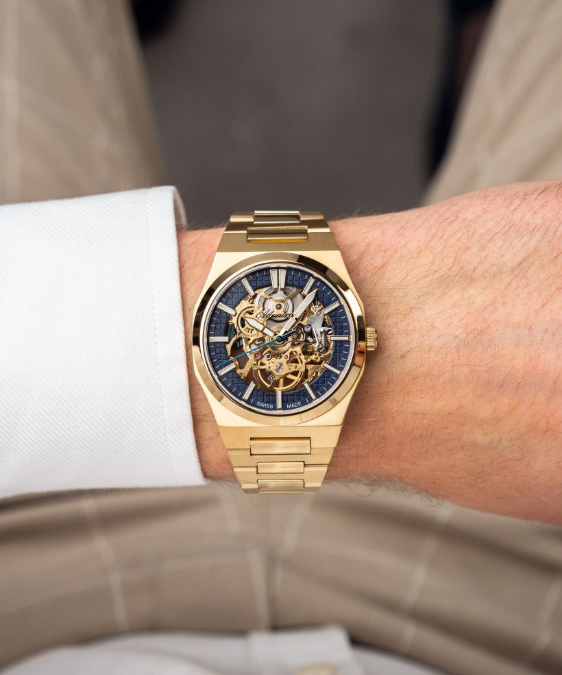 Годинник Чоловічий Adriatica Skeleton Sapphire Automatic