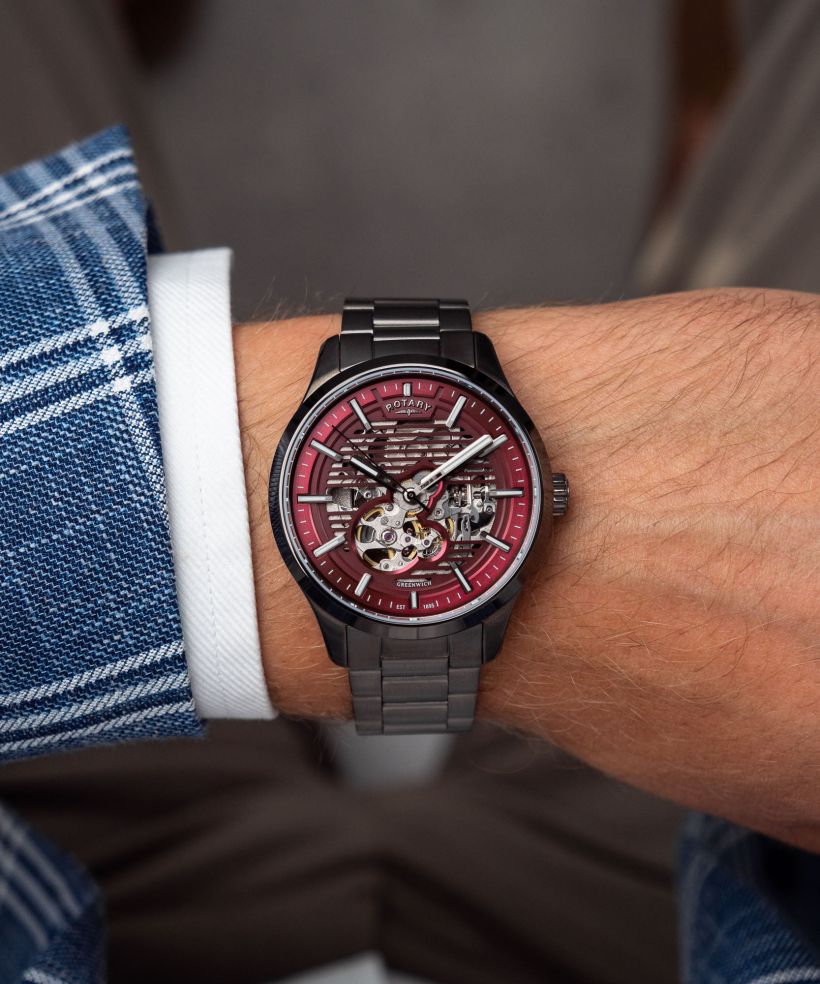 Годинник Чоловічий Rotary Greenwich Automatic Skeleton