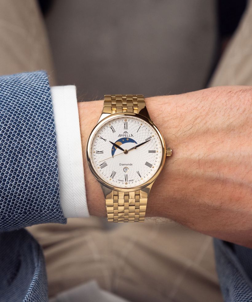 Годинник Чоловічий Appella Moonphase