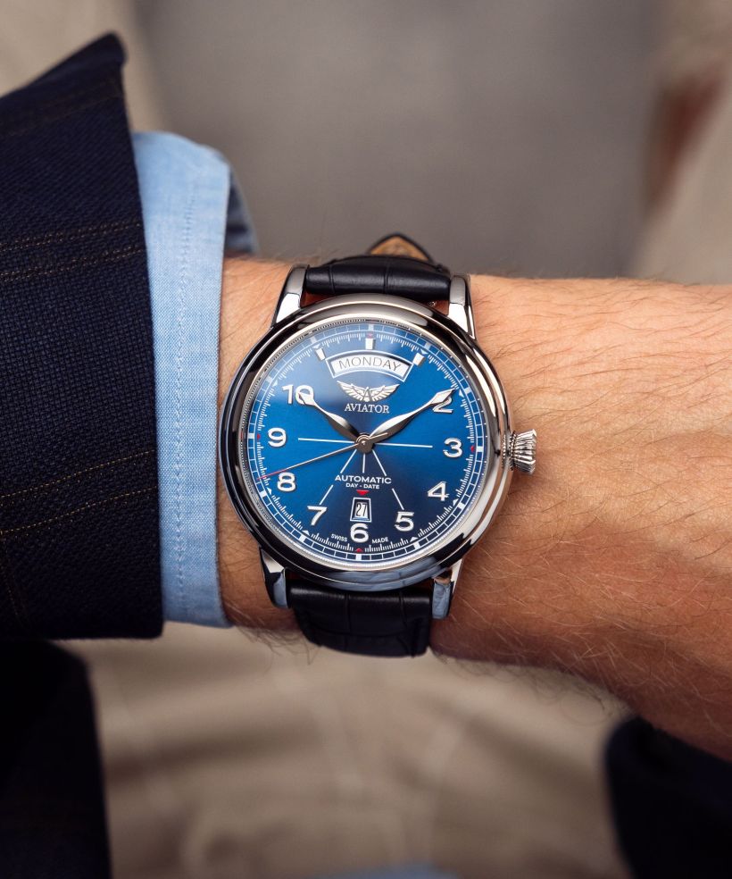 Годинник Чоловічий Aviator Douglas DC-3 Day-Date Automatic Limited Edition