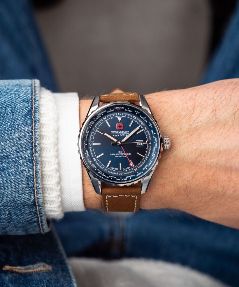 Годинник Чоловічий Swiss Military Hanowa Afterburn GMT