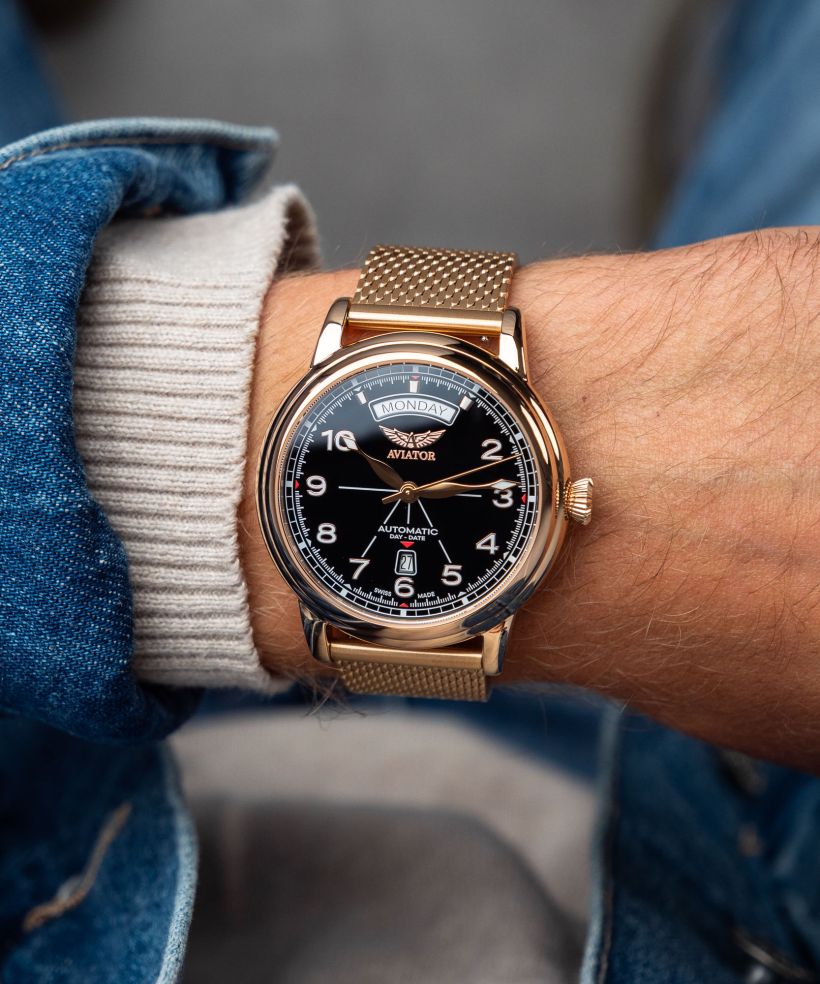 Годинник Чоловічий Aviator Douglas DC-3 Day-Date Automatic Limited Edition