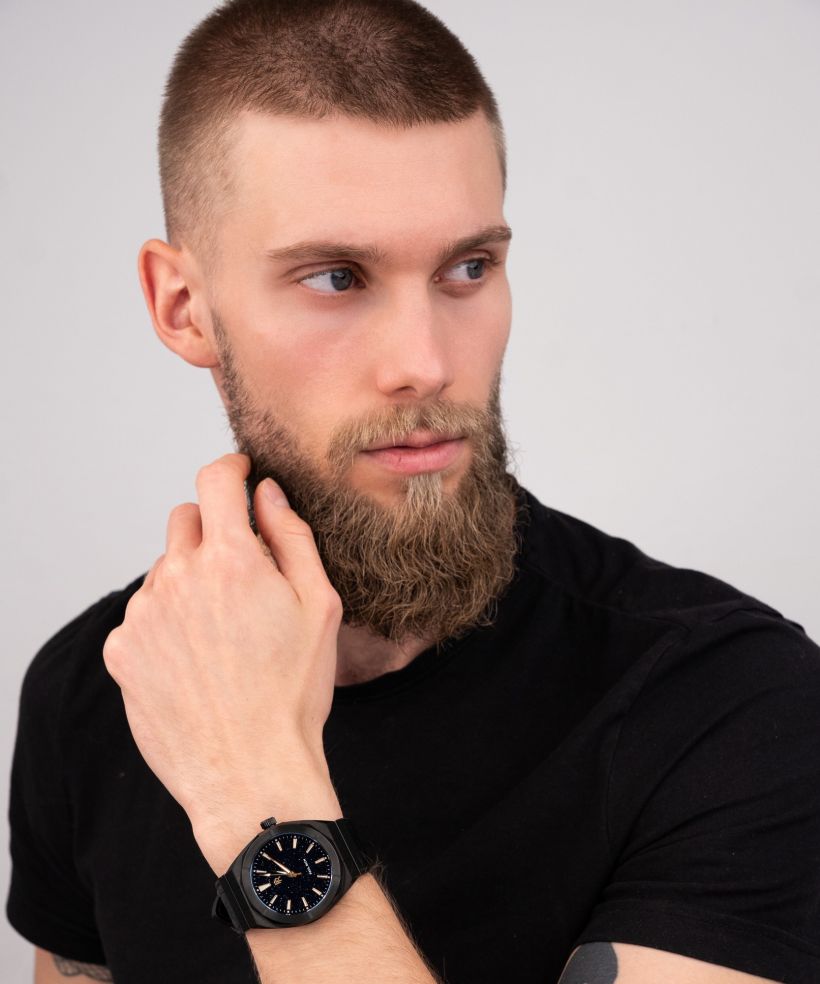 Годинник Чоловічий Paul Rich Star Dust Black Leather 42