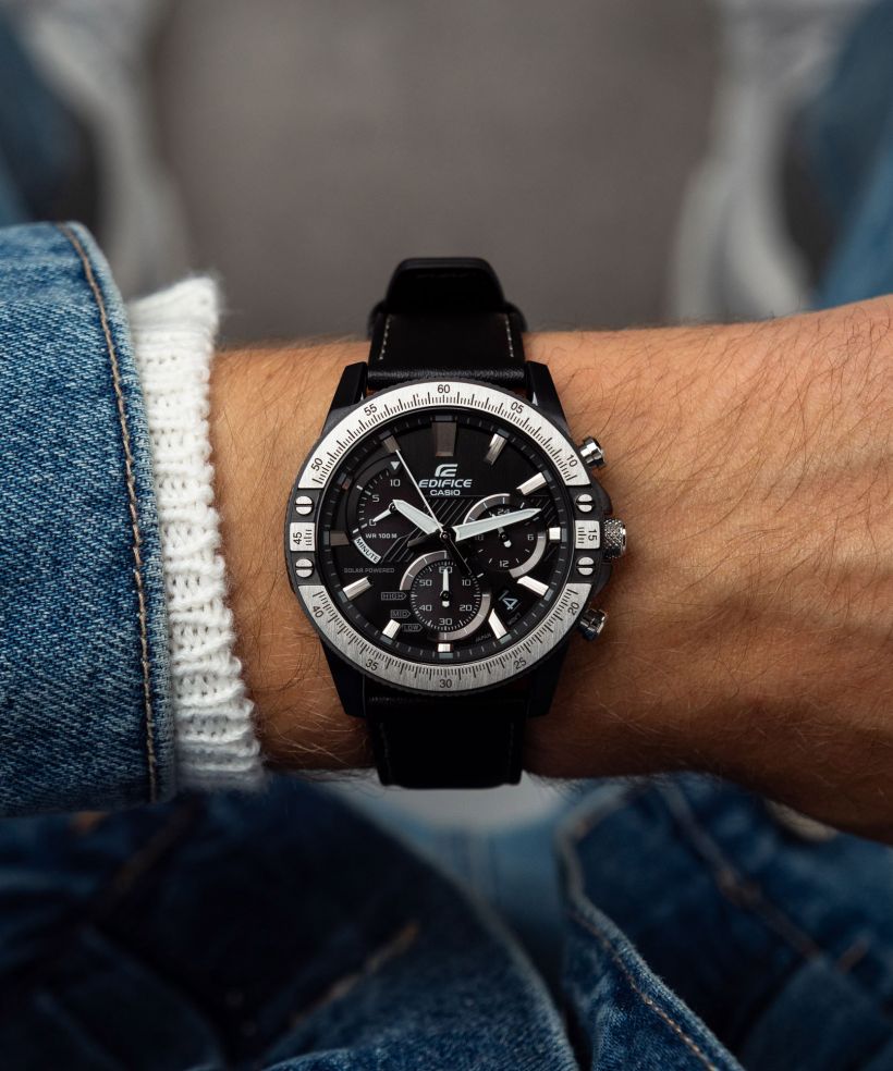 Годинник Чоловічий Casio Edifice Motorsports Automotive Toolkit Inspired Solar Chronograph
