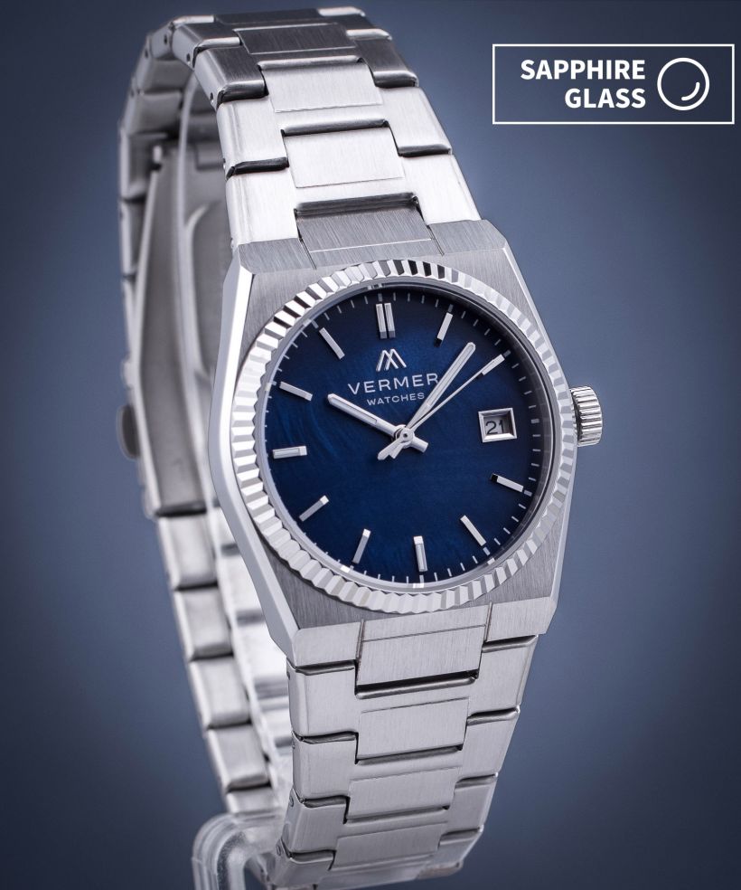 Годинник Жіночий VERMER Caspian Lady Navy Silver Steel