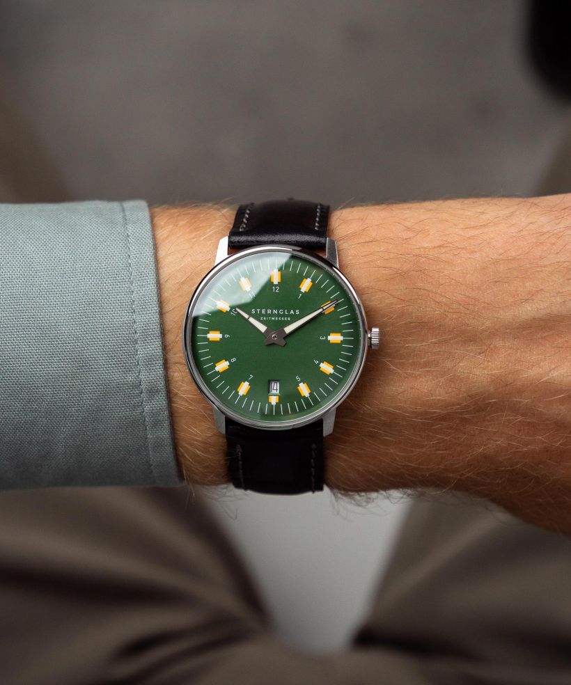 Годинник Чоловічий Sternglas Egor Green Silver