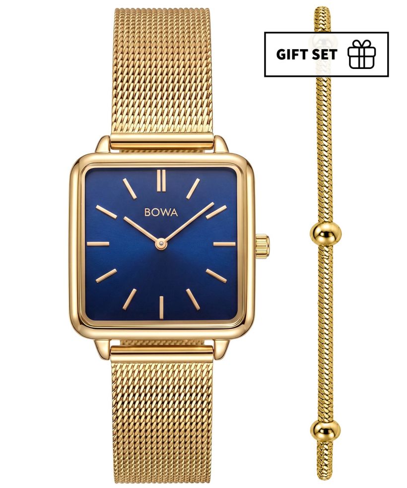 Годинник Жіночий BOWA Vienna Navy Blue-Gold Mesh 29