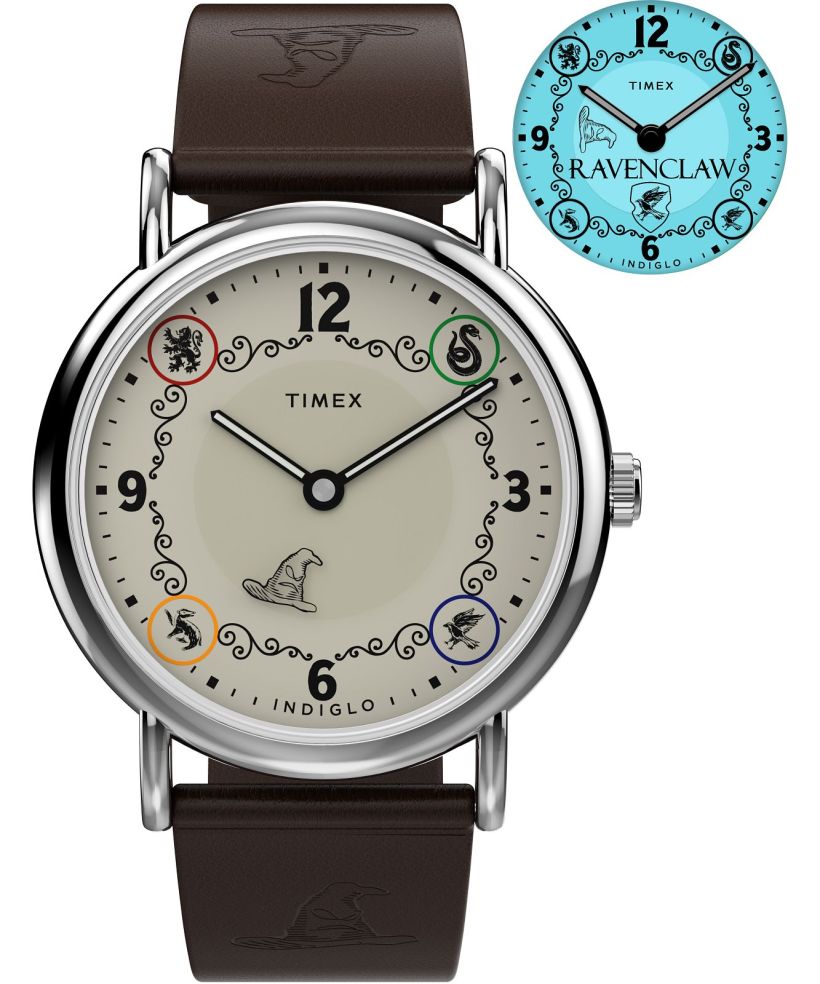 Годинник для Жінок і Чоловіків Timex Harry Potter X Weekender Ravenclaw House 38mm Leather Strap