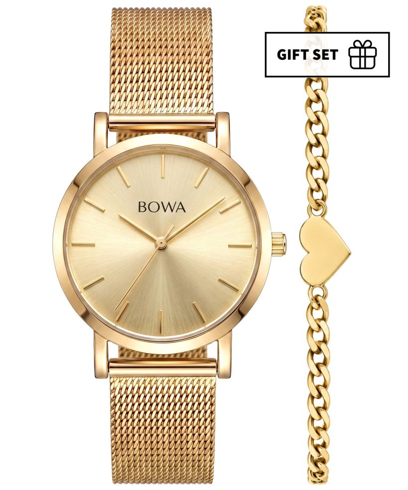 BOWA Tokyo Full Gold Mesh 33 Gift Set (годинник + браслет)