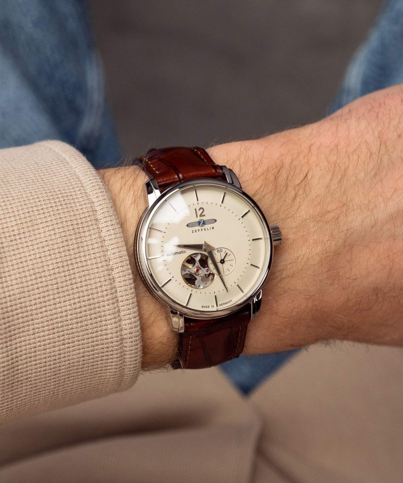 Годинник Чоловічий Zeppelin LZ120 Open Heart Automatic