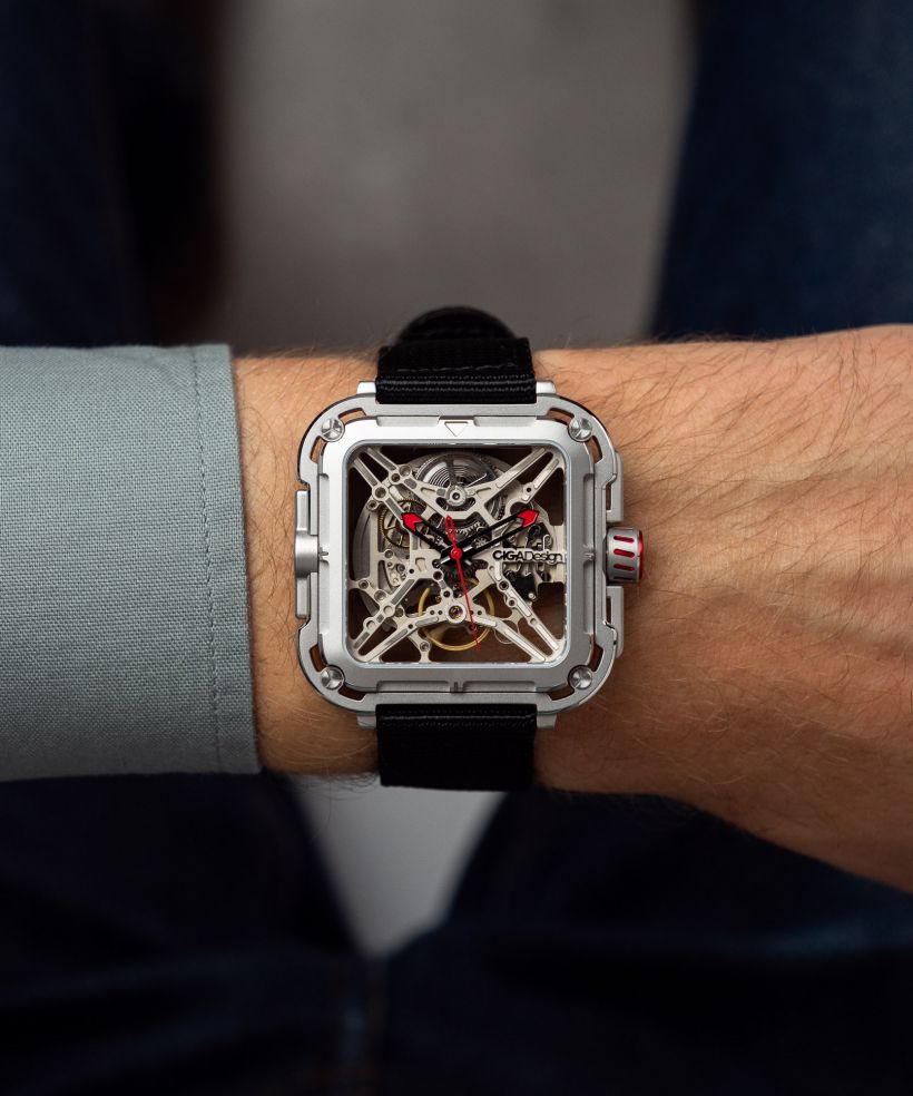 Годинник Чоловічий Ciga Design X Series Gorilla Silver Skeleton Automatic