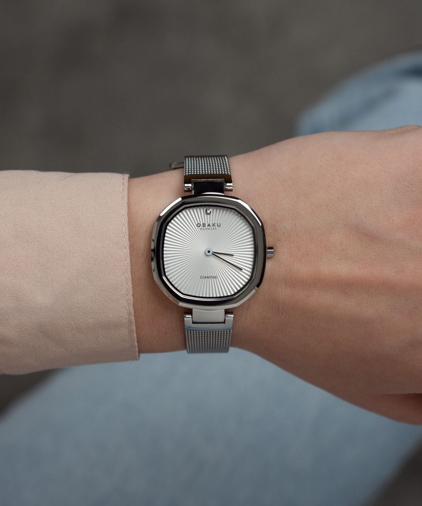 Годинник Жіночий Obaku Brilliant Steel Diamond