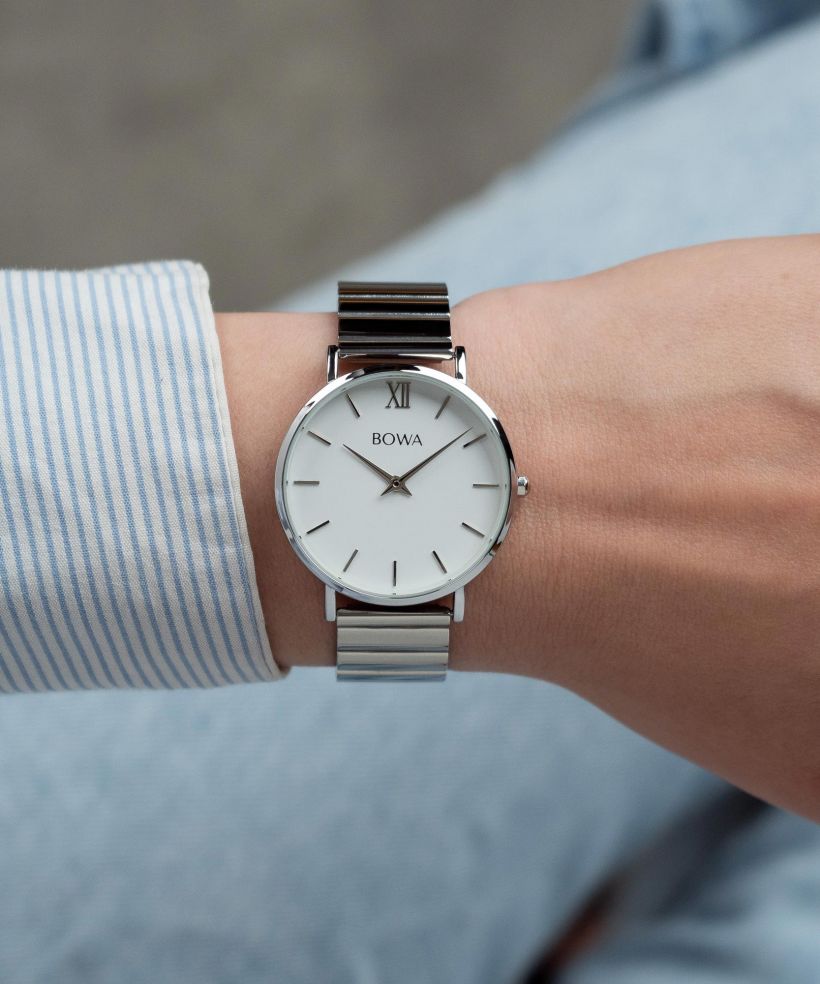 Годинник Жіночий BOWA London White-Silver Steel 33