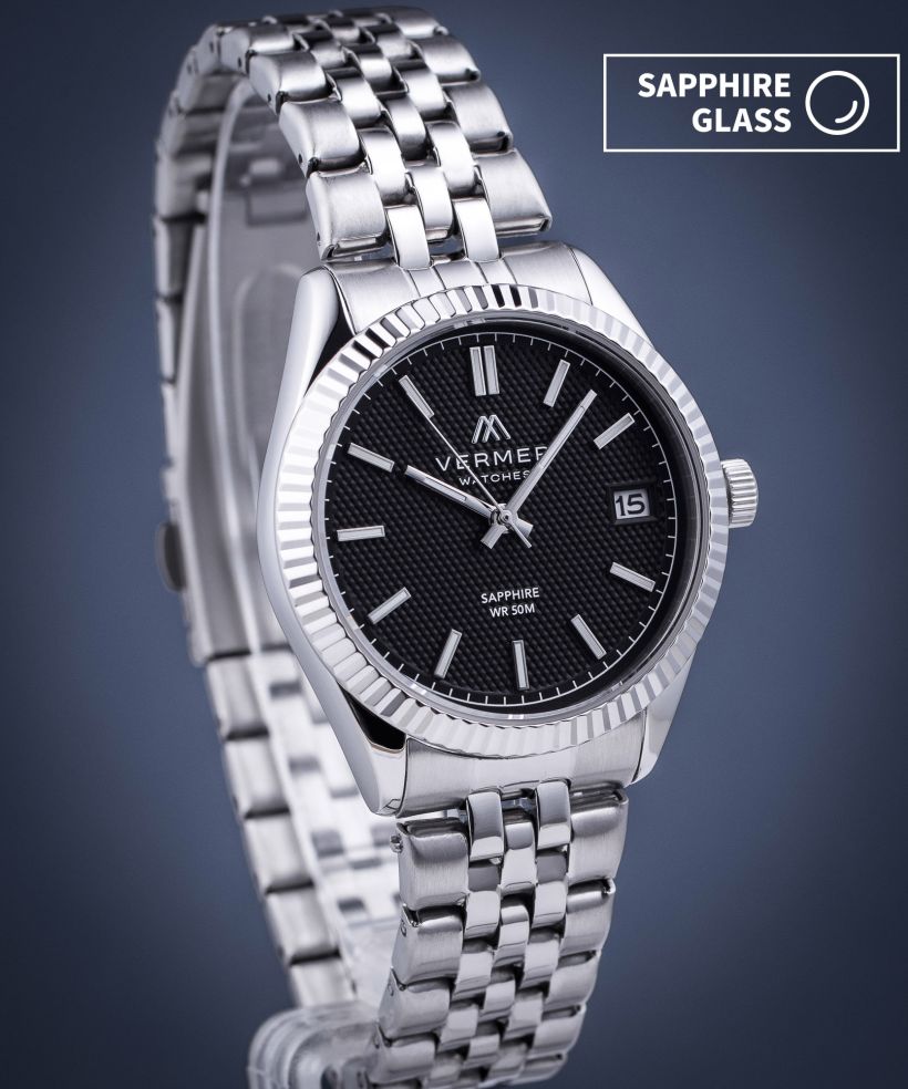 Годинник Жіночий VERMER Ionian Lady Black Silver Steel