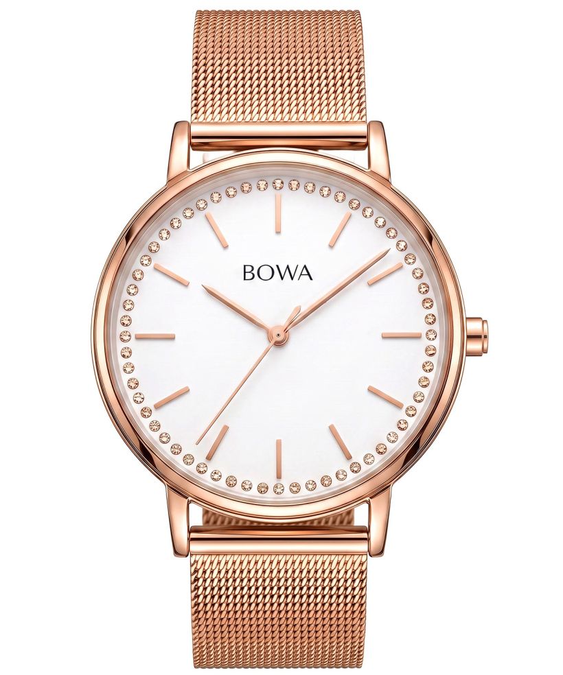 Годинник Жіночий BOWA Rio White-Rose Gold Mesh 38