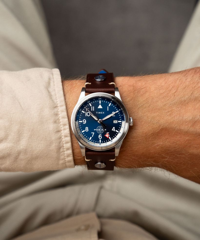 Годинник Чоловічий Timex Waterbury GMT x Pan Am® 39mm
