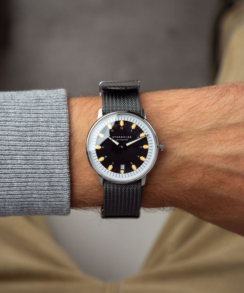 Годинник Чоловічий Sternglas Egor Black Silver