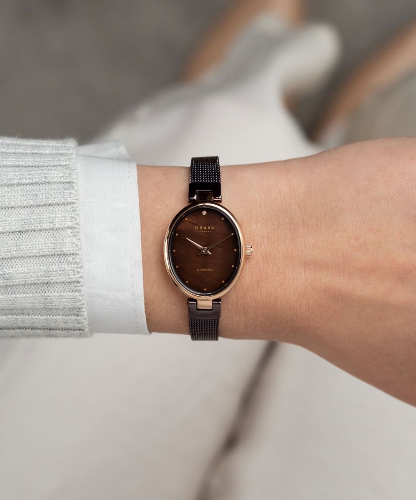 Годинник Жіночий Obaku Oval Diamond