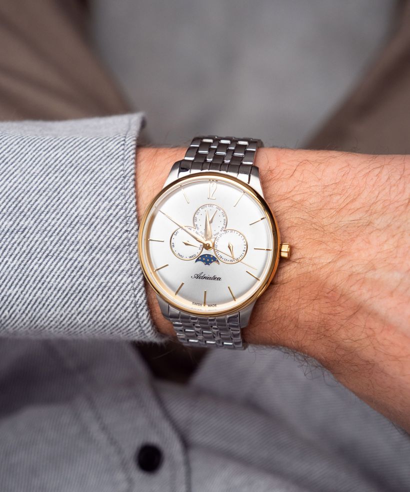 Годинник Чоловічий Adriatica Moonphase
