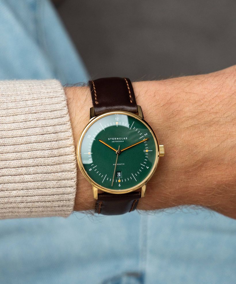 Годинник Чоловічий Sternglas Naos Green Gold Automatic