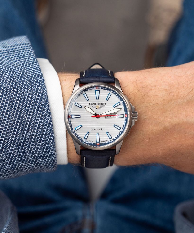 Годинник для Жінок і Чоловіків Bauhaus Aviation Automatic Titanium