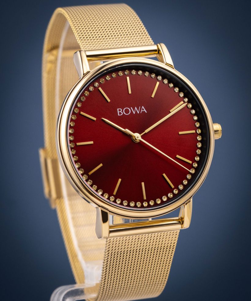Годинник Жіночий BOWA Rio Red-Gold Mesh 38