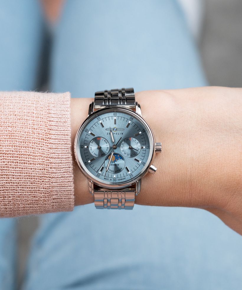 Годинник Жіночий Zeppelin LZ14 Marine Moonphase Lady